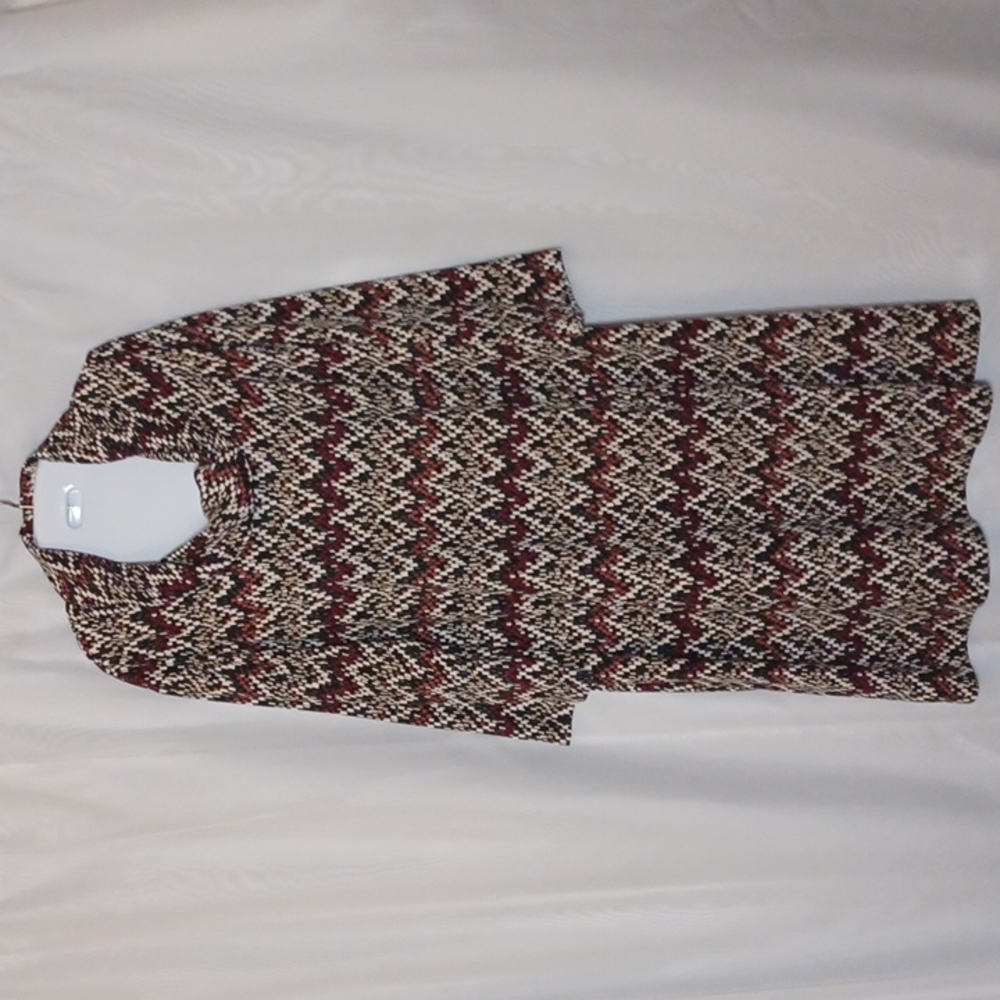 Perceptions Multi-Color Cowl Neck Plus Size Dress… - image 1